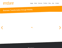 Tablet Screenshot of endare.com